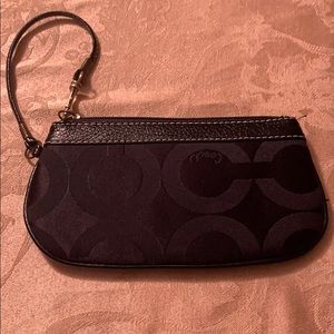 Black Coach Wristlet